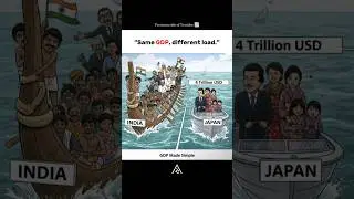 Same GDP, different load📈 #facts #india #japan #viral #foryou
