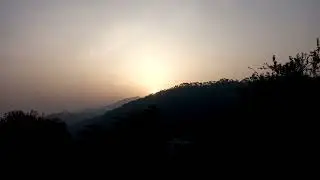 beautiful sunrise from hill❤