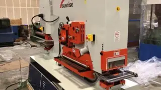 SUNRISE IW-185SD Ironworker Walk Around - Punch - Shear - Notch - Dual-Cylinder - Dual Operator