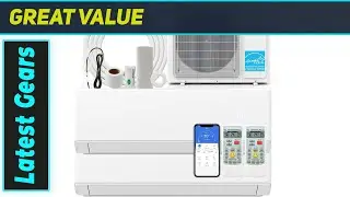 SIMOE 18K Dual Zone Mini Split AC Heat Pump - Best Energy Efficient Multi-Room Comfort