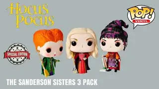 The Sanderson Sisters 3 Pack Funko Pop Vinyl Disney Hocus Pocus Winifred Sarah And Mary