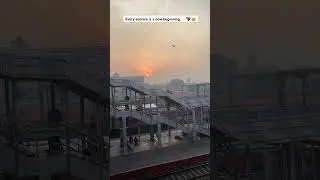 Sunrise ✨💖 #train #railway #viral #indianrailways #sunrise #sunset #viral #videos #video #travel