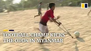 Myanmese teen plays through disability to become football champ