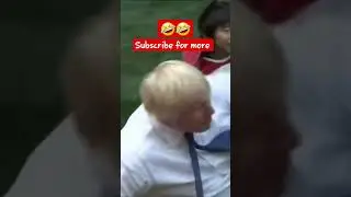 boris Johnson knocks over small boy in rugby #shorts  #funny