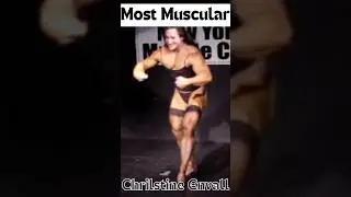 MOST MUSCULAR! - Christine Envall #femalemuscle #femalebodybuilding #femalebiceps #gymmotivation