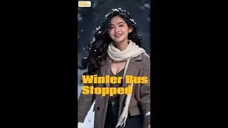 She stepped off the bus for him. ❄️