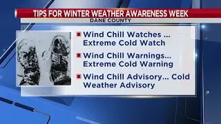 Dane Co. officials give tips for winter weather awareness week