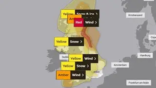 Latest on Storm Arwen - RED Danger to Life Warning now issued for Wind! 26th November 2021