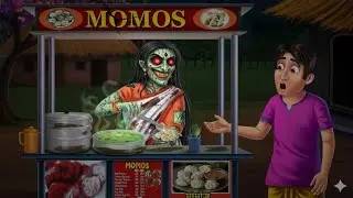 Momos wali Chudail 🥟 | Horror Animated Story in Hindi गलती से भी ये मोमोज मत खाना 