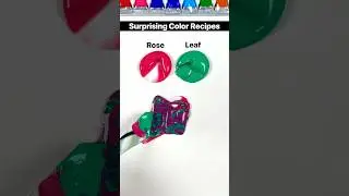 Unexpected color recipes (comment your favorite) #colormixing #paintmixing #tappingsounds