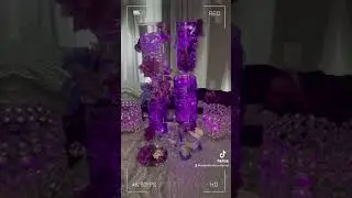 DIY Centerpieces #diycenterpieces#diydollartreecenterpieces#purplecenterpieces#eventdecor