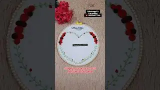 Easy Embroidery Hoopart Tutorial   | DIY Embroidery frame | Welcome Home Hoopart