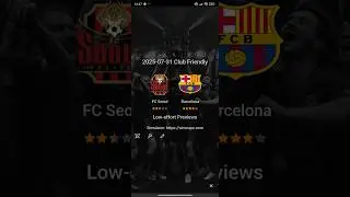 FC Seoul vs Barcelona | 2025 Friendly Preview & Tragedic Result Simulation