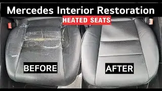 Mercedes Interior Restoration | Heated Leather Seat Repair Before & After