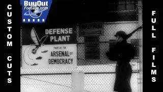 U.S. Manufacturing Plants Turn To The War Effort 1942 Archival Stock Footage