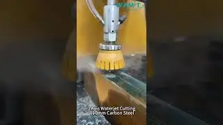 WAMIT 3 Axis Waterjet Cutting 110mm Carbon Steel