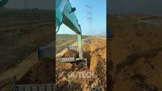 Excavator full bucket loading process#design #machine #wood #factory #cnc #repair #designer #working
