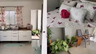 Passei mal tive que parar o vídeo. Limpei a área externa da casa, rotina do lar.