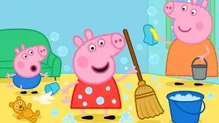 Peppa Family Cleans the House 🧹✨ | Peppa Pig Funny Animation