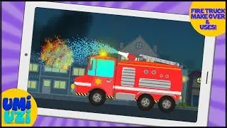 Umi Uzi | Fire Truck | Car Makeover | Toy Garage | Makeover Factory
