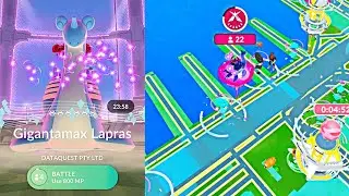 Gigantamax Lapras Raid & Shiny Check in Pokemon Go | Gigantamax Max Pokemon In Pokemon Go