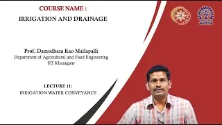 Lecture 11:Irrigation water conveyance system