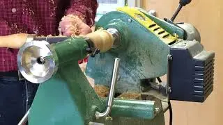 Lathe - Turning Spruce with Hunter Hercules Carbide