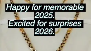 Happy for memorable 2025||Excited for surprises in 2026||jewellery design||Gold jewellery designs