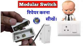 Learn to repair modular switches | how to modular switch repairing | Abc electronics