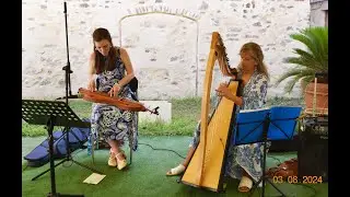 Jessica Comeau & Gianna Williams - Cantiga 353 / Cuncti Simus Concanentes (mountain dulcimer & harp)