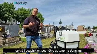 Conseils pour regarnir les all&eacute;es de cimeti&egrave;res avec le proc&eacute;d&eacute; URBAVERT&reg; et mat&eacute;riel eSpray&reg; Mini