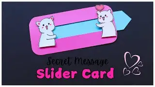 Slider Card Tutorial | Secret Message Pull Tab Card