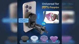 Review: pop-tech Car Vent Phone Mount for Thick Socket Grip, Air Vent Clip Phone Holder Compat...
