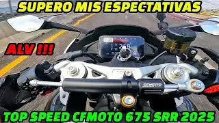 VELOCIDAD M&Aacute;XIMA DE MI CFMOTO 675SR-R 2025😱🔥🏁UNA MOTO QUE POR EL PRECIO VALE COMPLETAMENTE LA PENA😱🤯