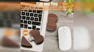 Review: Heart Shaped Wood Flash Drive 32GB USB3.0 with Gift Box, FEWINA Wooden USB Drive 32G U...