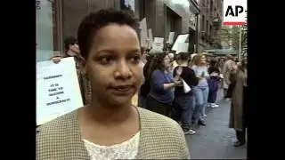 USA: NEW YORK: RELIGIOUS PROTEST OUTSIDE GERMAN CONSOLATE