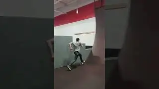 Trying the Warped Wall for the First Time (Ninja Warrior)