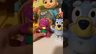 Barney shape with  Bluey' #fun #shortsviral