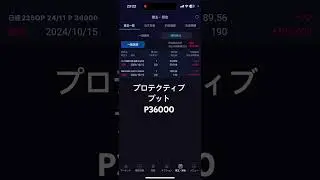 【オプション取引】プロテクティブプット（10/11,IN） #株式投資 #先物 #オプション #手法 #物価 #PPI #ミシガン