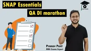 SNAP Essentials - QA DI Marathon | Important for SNAP 2022 | MBA Karo