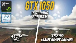 Microsoft Flight Simulator 2020 driver comparison l Game Ready drivers 452.06 | GTX 1050 2GB