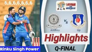 Syed Mushtaq Ali Trophy 2024 | Uttar Pradesh vs Andhra Full Match Highlights |Rinku Singh