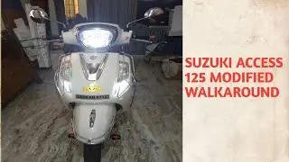 Suzuki access 125 modified walk around | modified | upputuru venkatesh