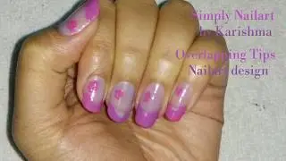 Overlapping Tips|Nailart using Toothpick and Tips guide|Easy Naialrt design