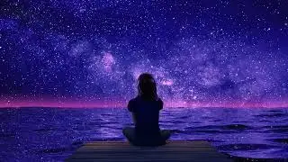 Self Love Guided Meditation   Sunset healing Night space stars