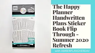 The Happy Planner Handwritten Plans Sticker Book Flip Through - Summer 2020 Refresh