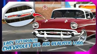 How To Make Chevrolet Bel Air Realistic Logo Tutorial Design Car Parking Multiplayer