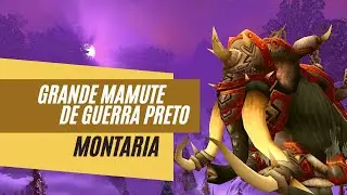 World of Warcraft - Grande Mamute de Guerra Preto - Montaria