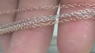 1.4mm Oval Link Cable Chain by Foot