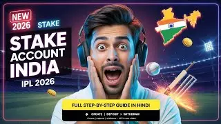 Stake Account India 🇮🇳 | IPL 2026 | Create, Deposit & Withdraw (Full Hindi Guide)